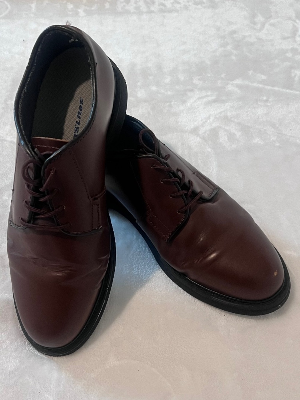Bates Women's Military Uniform Oxford Shoes Brown Leather Size 8.5 Wide